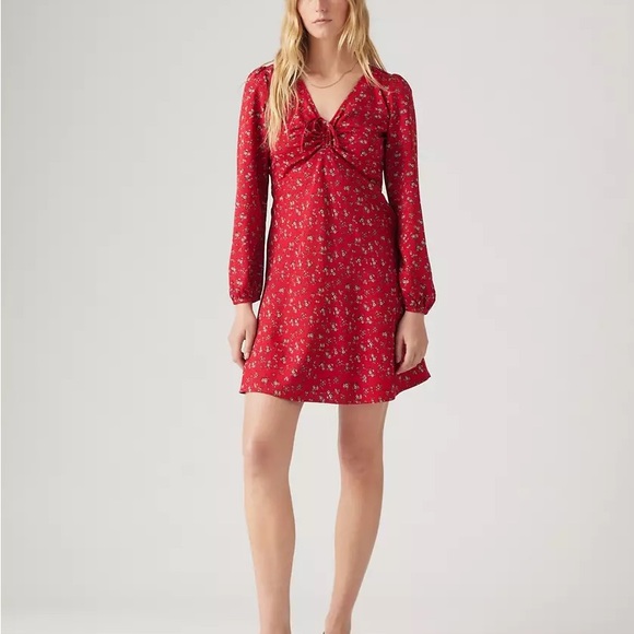 Levi’s Floral Red Dress - Picture 8 of 8